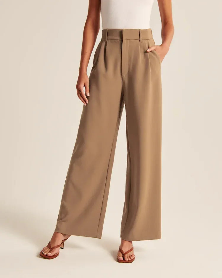 Sass Quality™ Wide Leg Tailored Pants