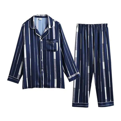 Men's Designer Ice Silk Pajama Set