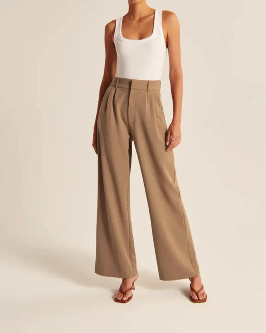 Sass Quality™ Wide Leg Tailored Pants