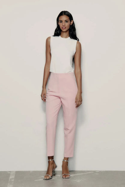 High waist tailored pants - SassQuality