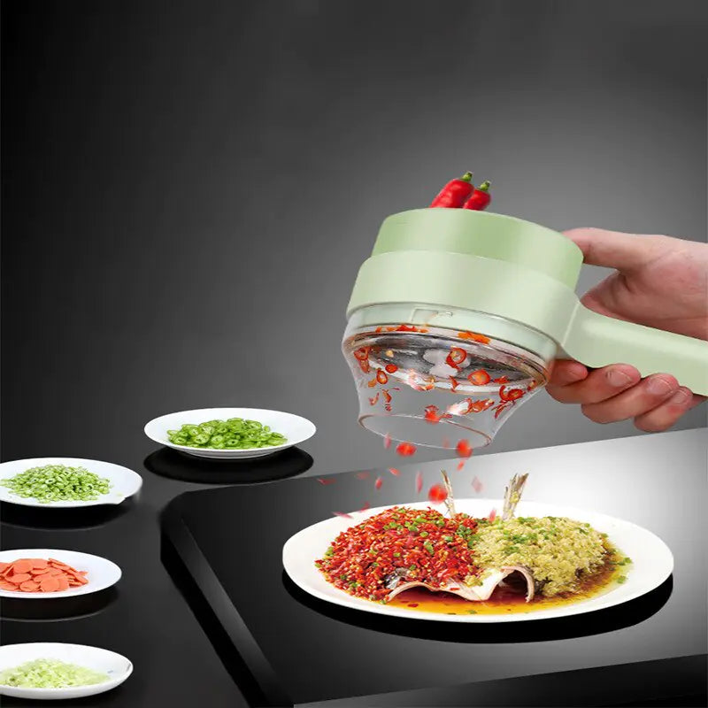 Electric Vegetable Cutter Set Handheld Wireless Sale 🥗