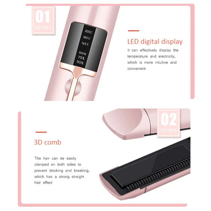 Portable Hair Curler Straightener - SassQuality