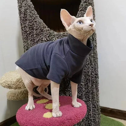 Warm Winter Clothes for Sphynx Cats