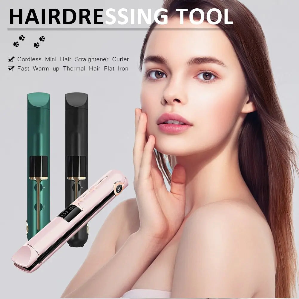 Portable Hair Curler Straightener - SassQuality