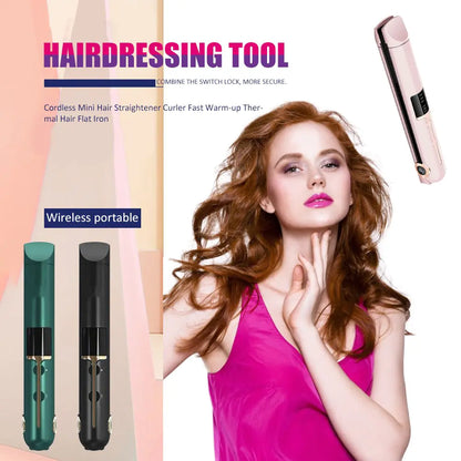 Portable Hair Curler Straightener - SassQuality