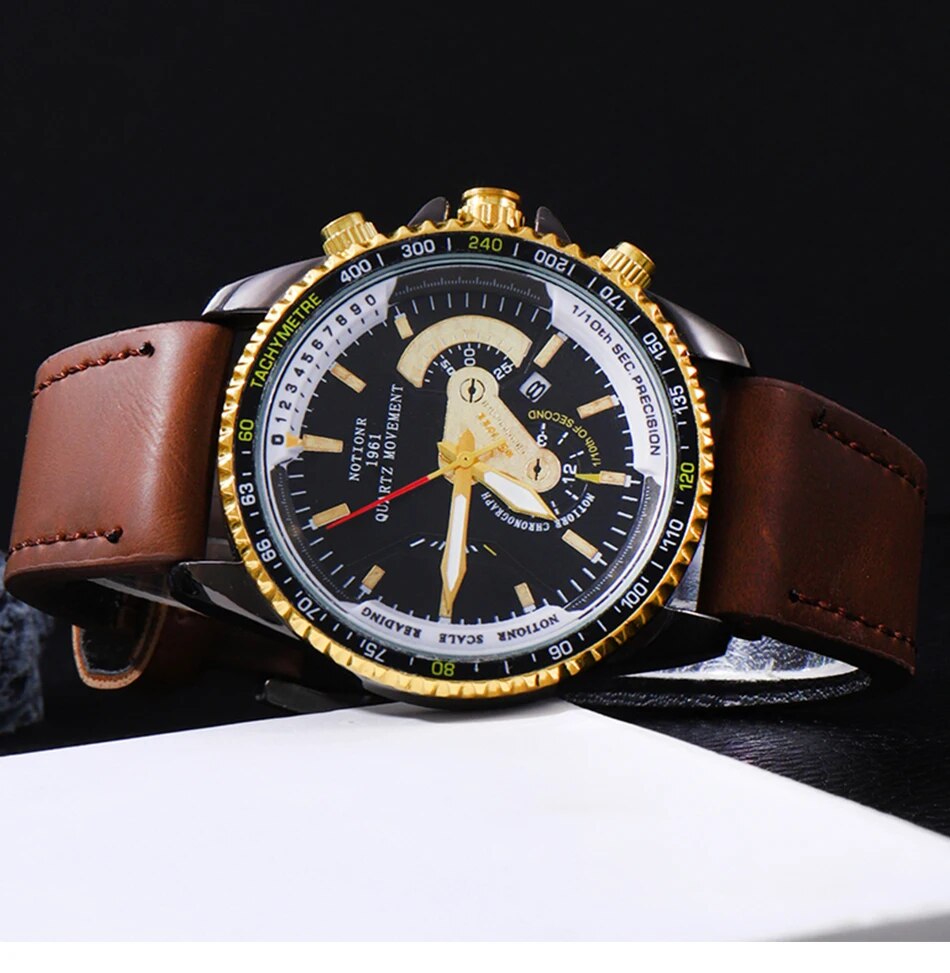 Luxury Man Casual Luminous Clock - SassQuality