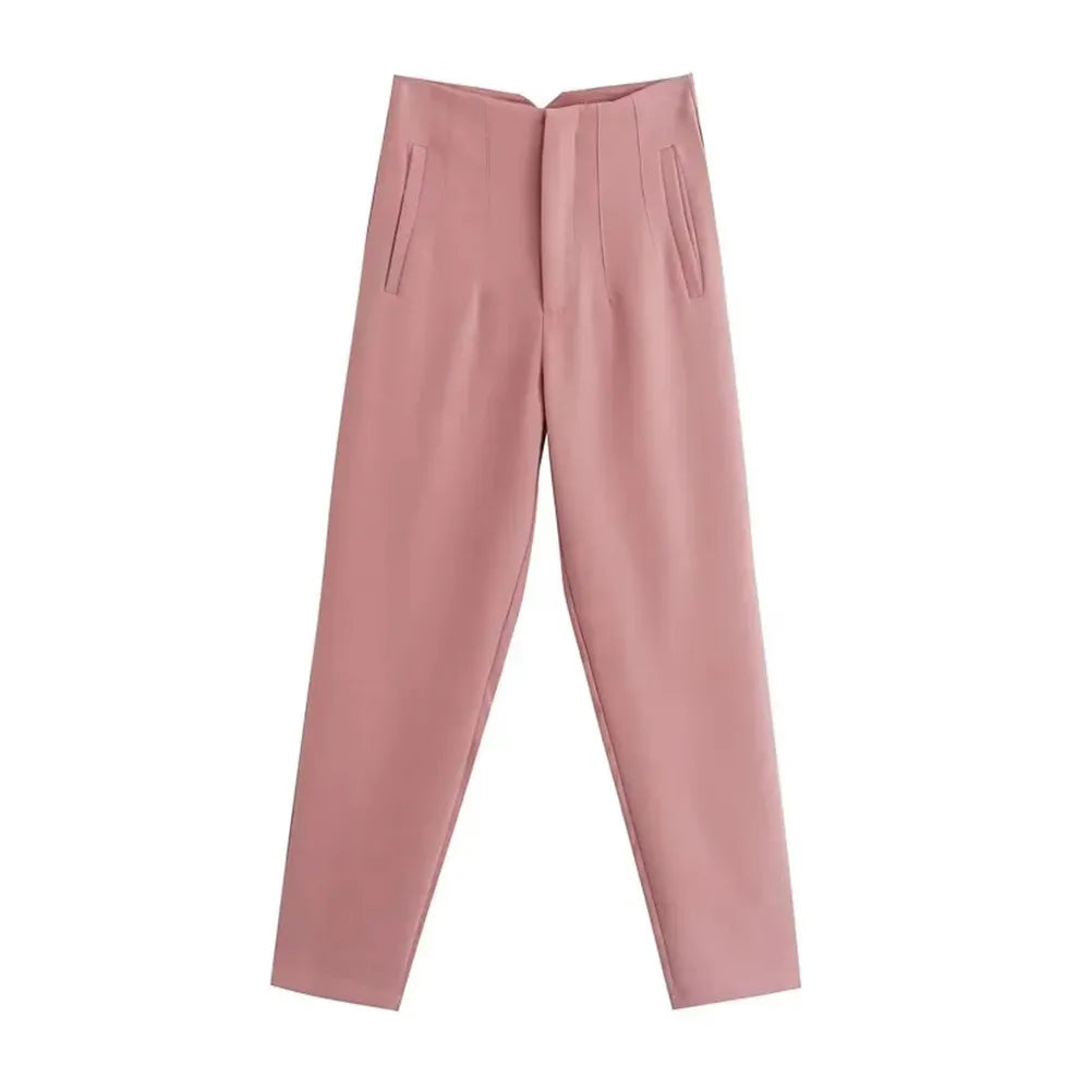 High waist tailored pants - SassQuality