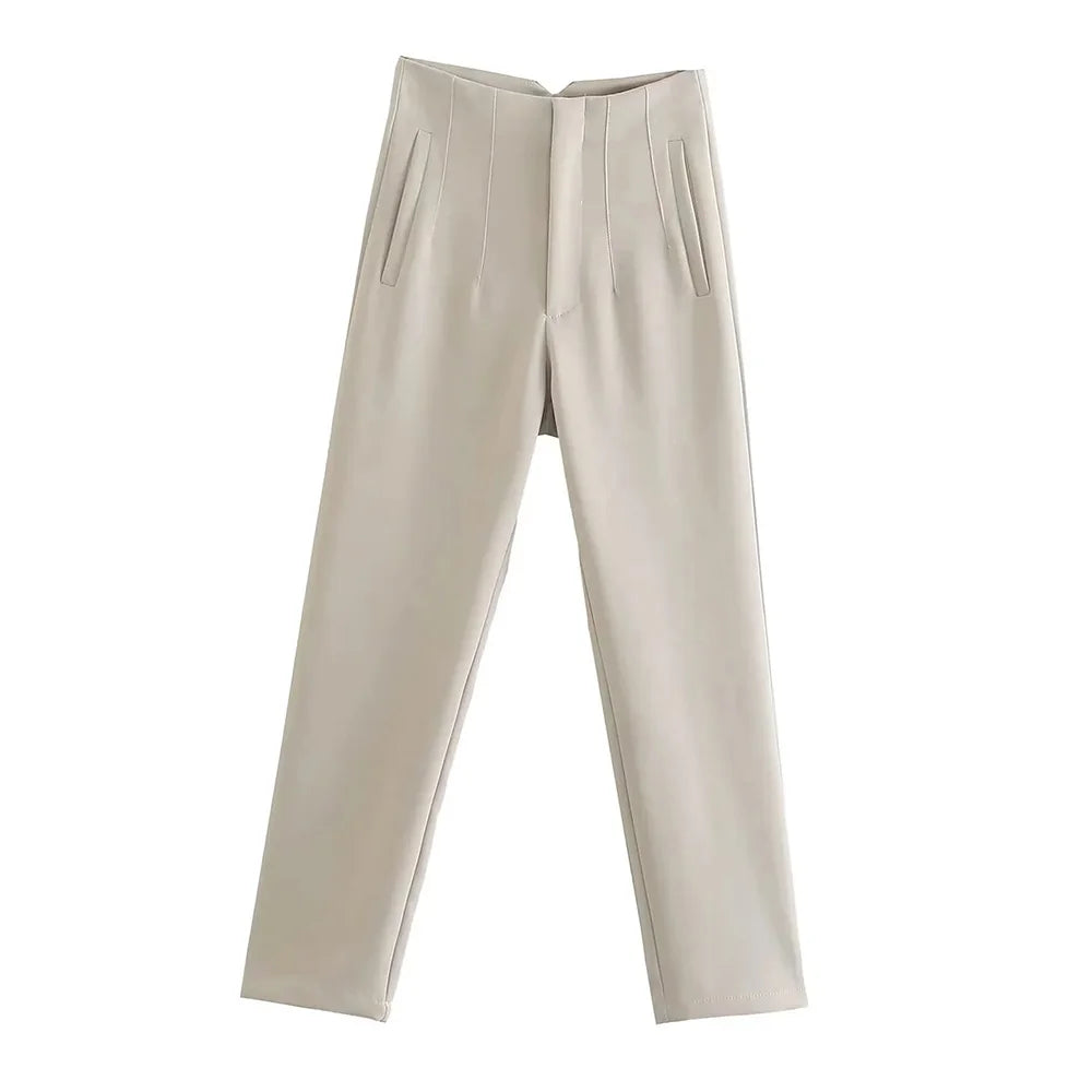 High waist tailored pants - SassQuality