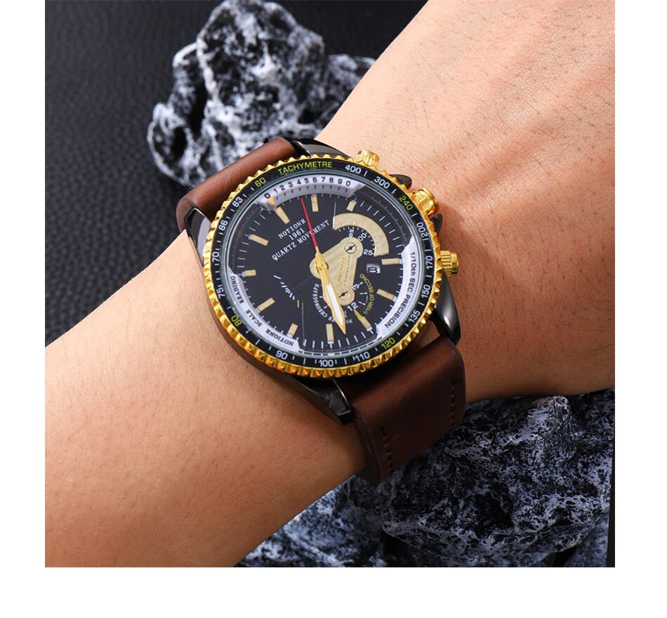 Luxury Man Casual Luminous Clock - SassQuality