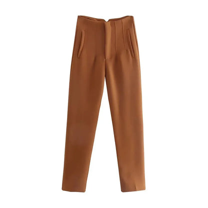 High waist tailored pants - SassQuality