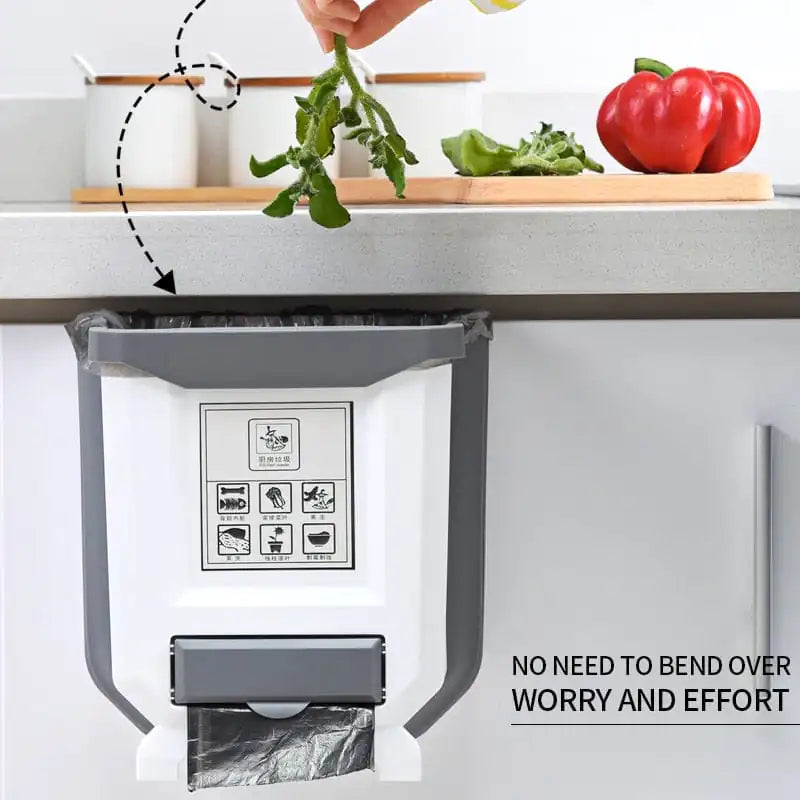 Foldable Kitchen Trash Can - SassQuality