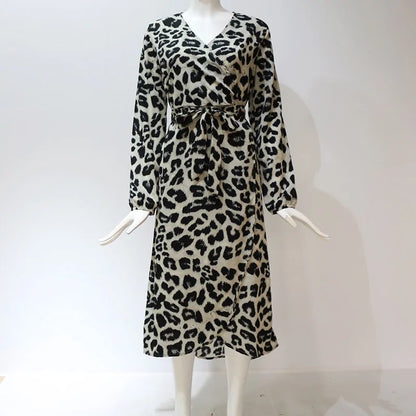 Leopard Maxi Dress Women