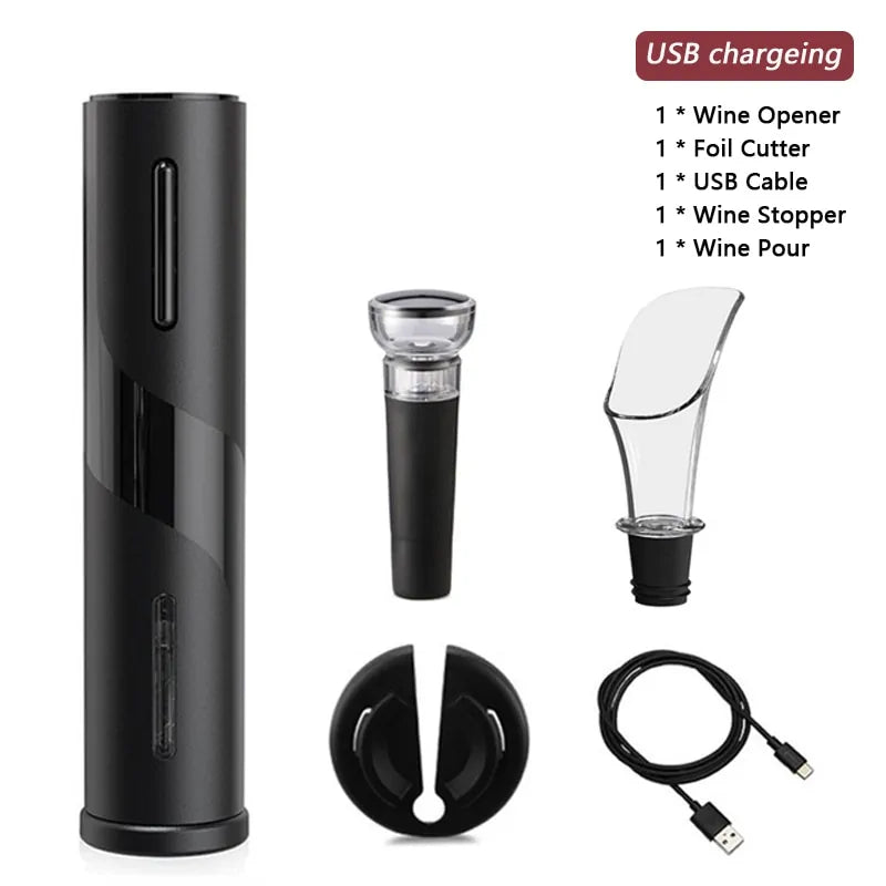 Electric Wine Opener Foil Cutter Jar Opener Kitchen Gadget - SassQuality