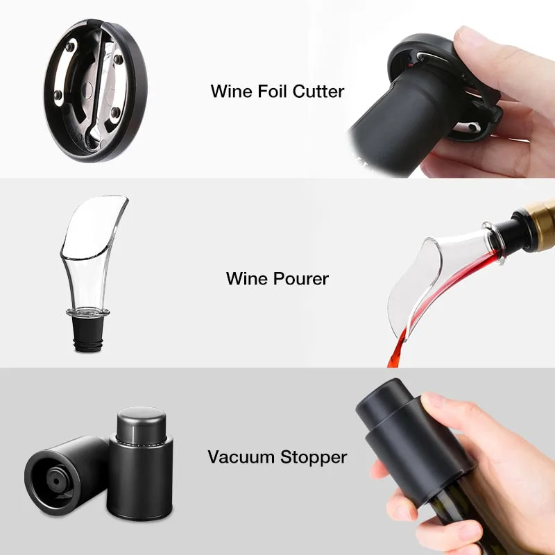 Electric Wine Opener Foil Cutter Jar Opener Kitchen Gadget - SassQuality