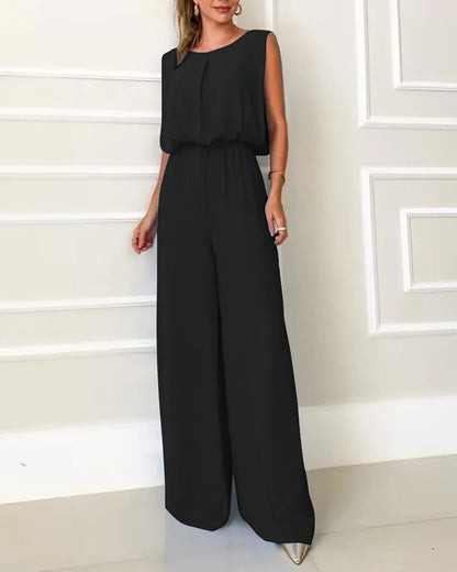 Casual Sleeveless Jumpsuit - SassQuality