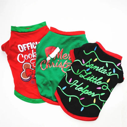 Cotton Christmas Pet Clothes