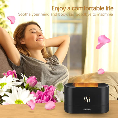 Flame Fire Humidifier Aromatherapy Diffuser