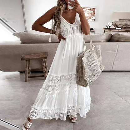 2023 Casual Summer Lace Slim Dress - SassQuality