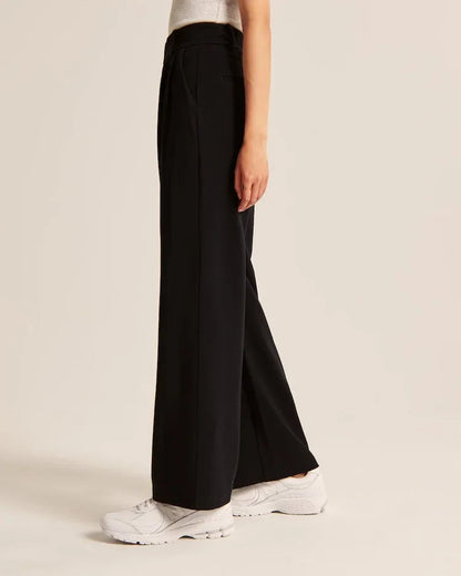 Sass Quality™ Wide Leg Tailored Pants