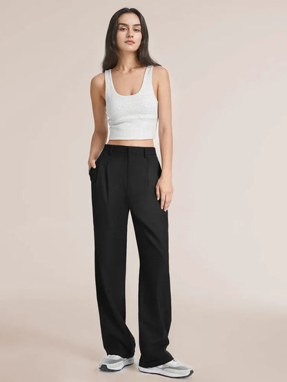 Sass Quality™ Wide Leg Tailored Pants