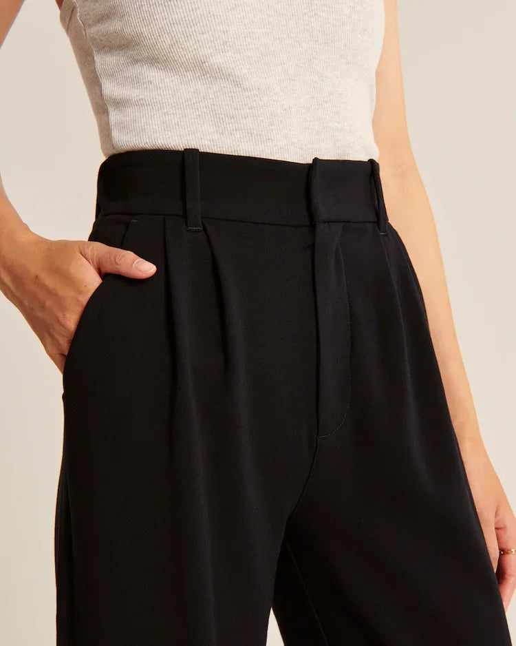 Sass Quality™ Wide Leg Tailored Pants