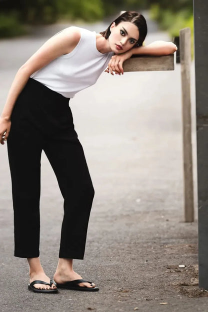 High waist tailored pants - SassQuality