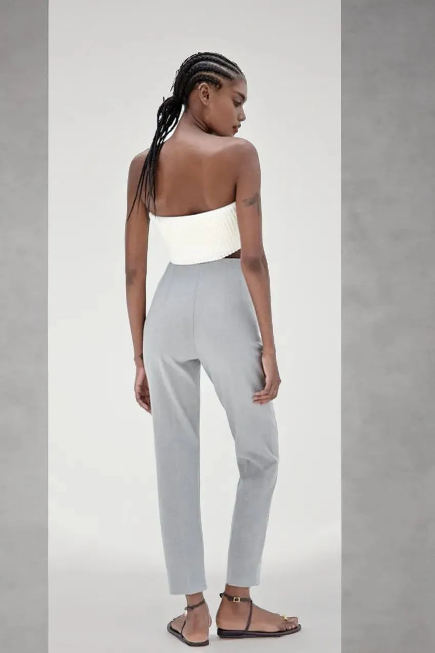 High waist tailored pants - SassQuality