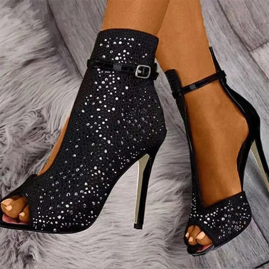 Pumps Crystal High Heels For Women - SassQuality