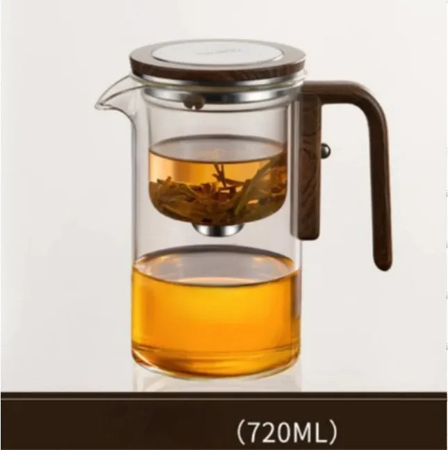 Elegant Glass Teapot & Tea Set with Water Separation