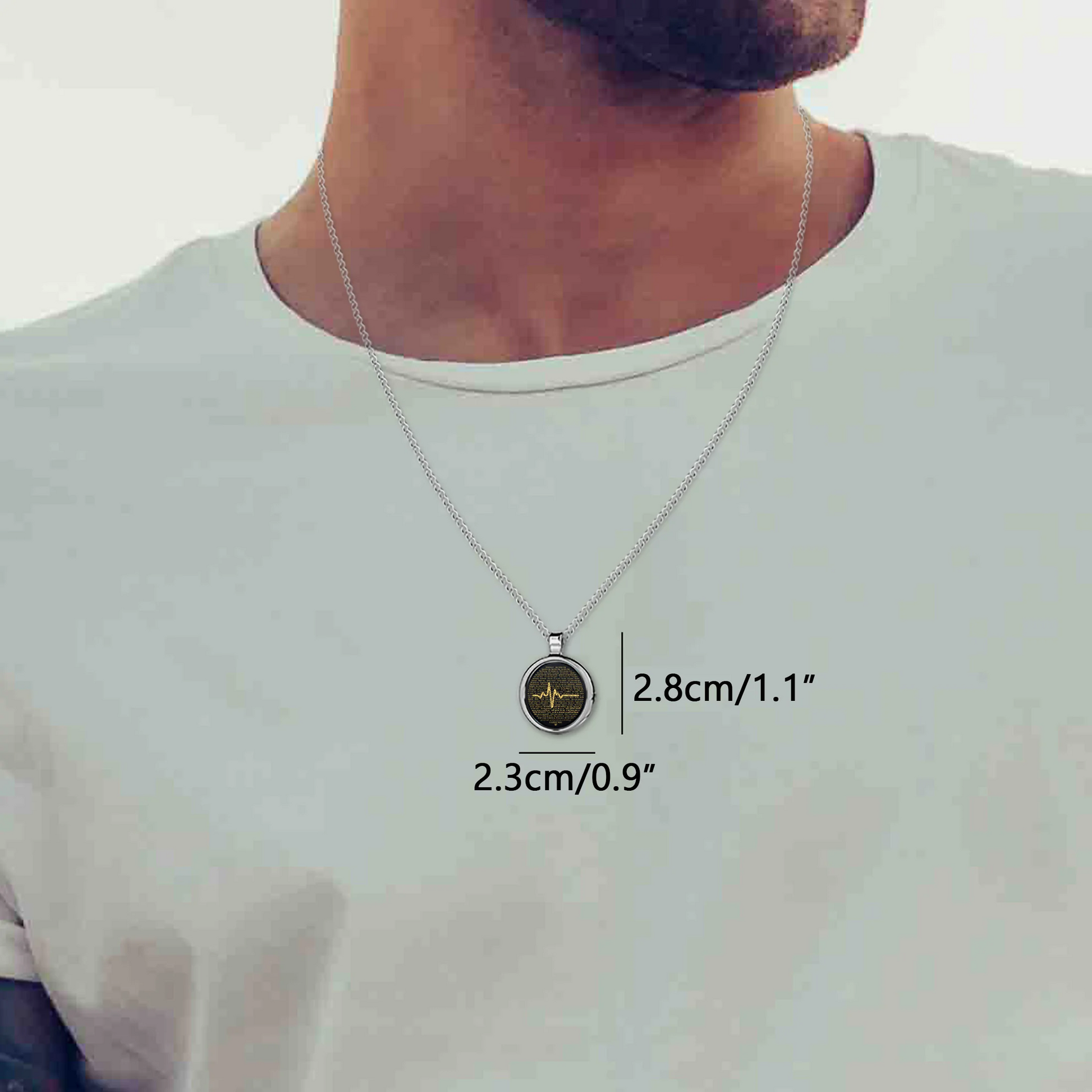 Heartbeat of Love Necklace Over 100 Languages I Love You Pendant - SassQuality