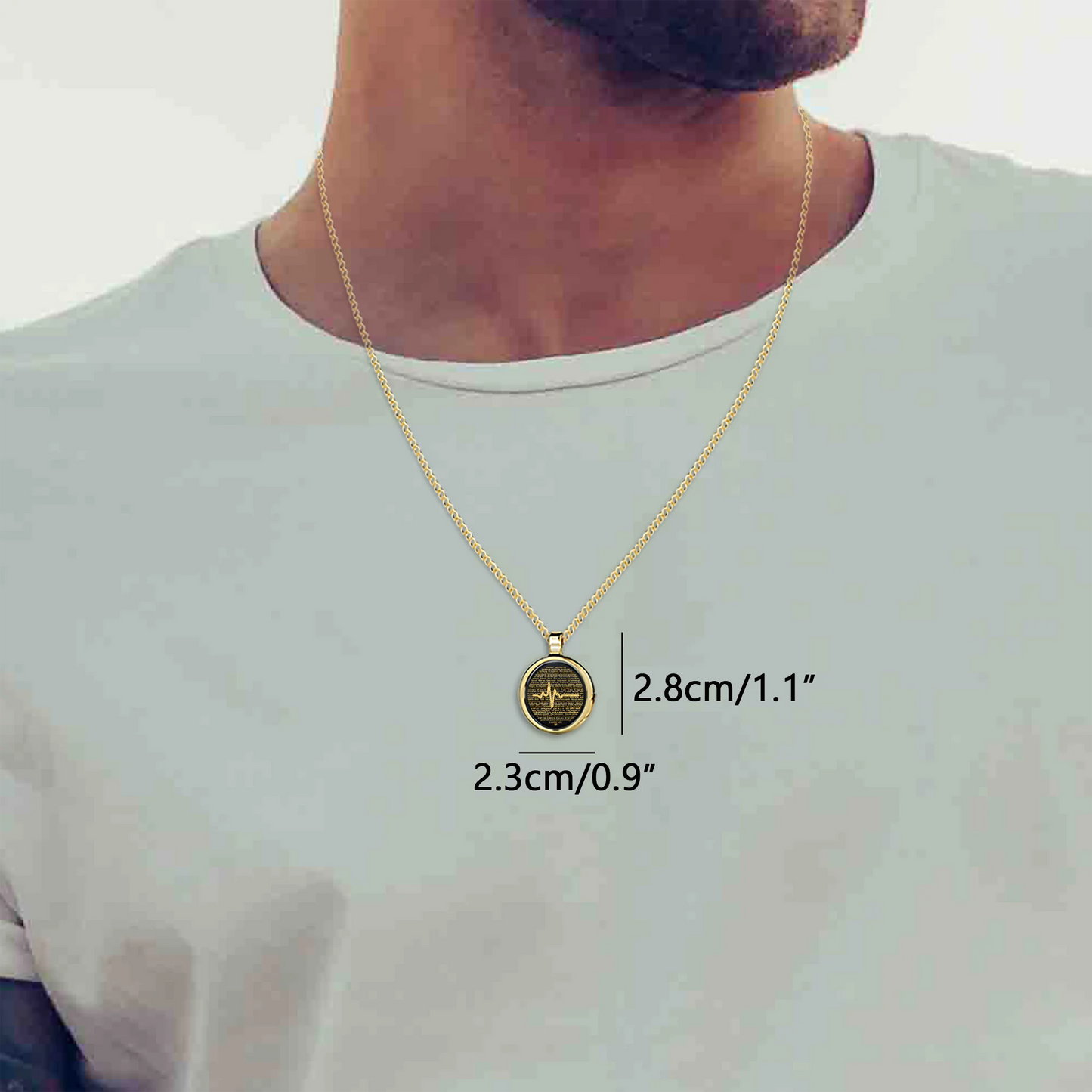 Heartbeat of Love Necklace Over 100 Languages I Love You Pendant - SassQuality